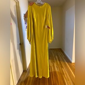 Mac Duggal chartreuse gown size 12